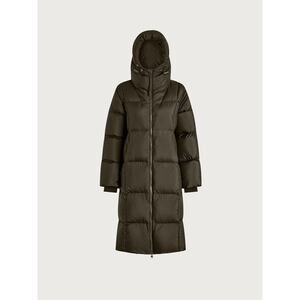 Varley Womens Kolbe Long Down Puffer Coat Size M Dark Olive Hooded NWT